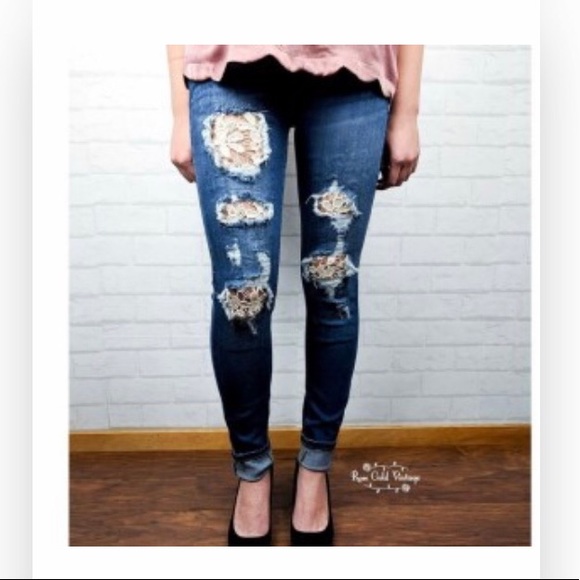 judy blue jeans with lace